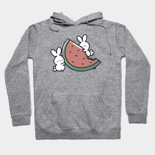 kawaii bunnies in summer mood Hoodie